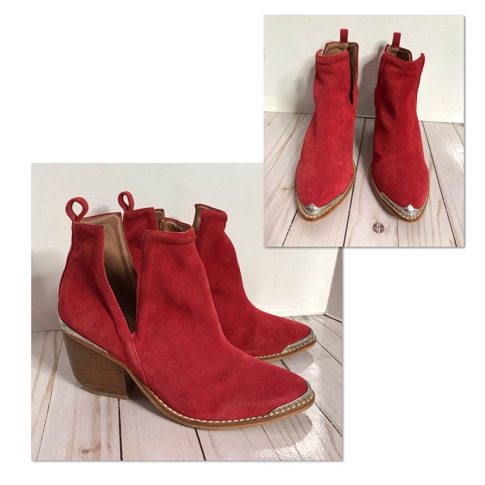 JEFFREY CAMPBELL CROMWELL POINTED WESTERN ANKLE BOOTS